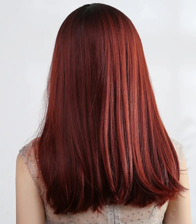 Lily Long Straight Wig with Bangs - Image 2