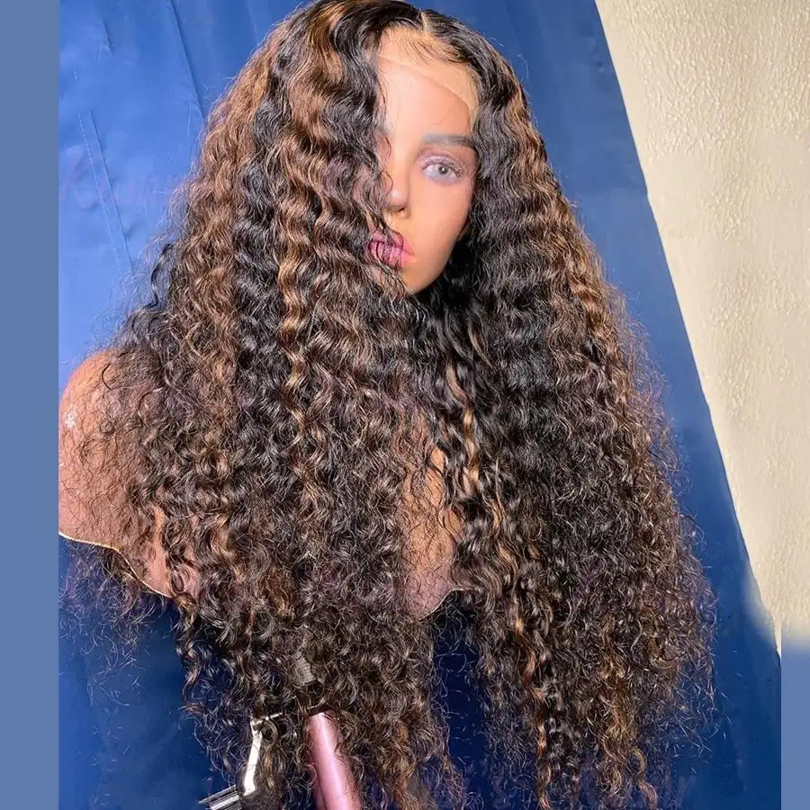 Lizzy | Curly Brazilian Remy Hair Lace Wig Ombre - Image 5