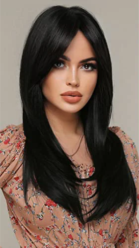 Long Black Womens Synthetic Hair Wig - Image 7
