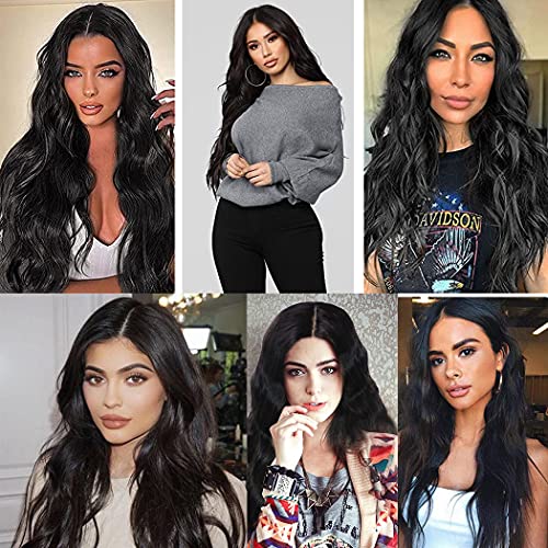 Long Brown With Face Framing Blonde Highlights - Image 24