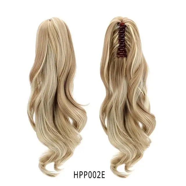 Long Curly 18"Synthetic Claw Clip On Ponytail Hair Heat Friendly  Hair Piece - Image 10