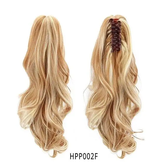Long Curly 18"Synthetic Claw Clip On Ponytail Hair Heat Friendly  Hair Piece - Image 11