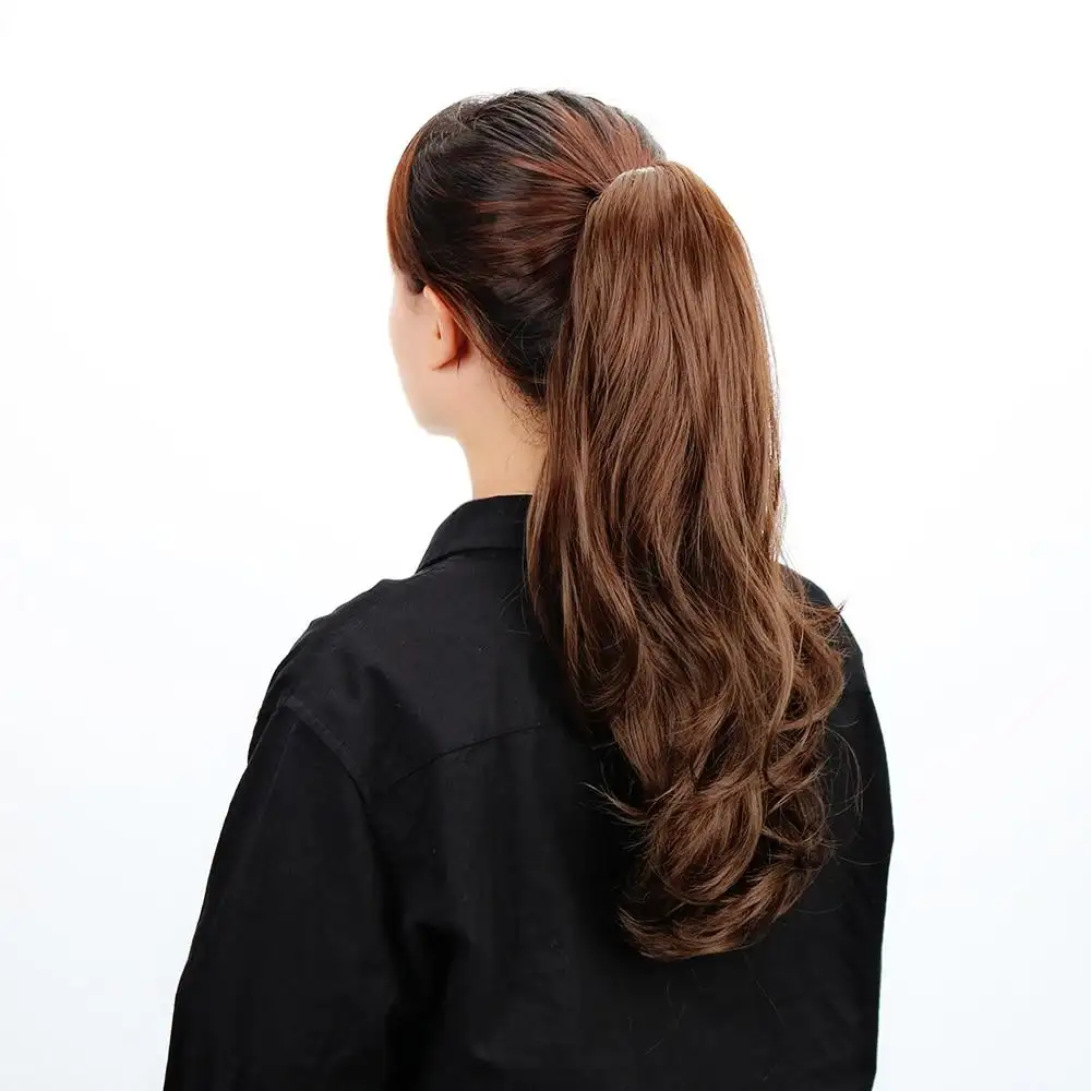 Long Curly 18"Synthetic Claw Clip On Ponytail Hair Heat Friendly  Hair Piece - Image 3