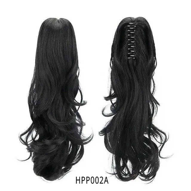 Long Curly 18"Synthetic Claw Clip On Ponytail Hair Heat Friendly  Hair Piece - Image 7