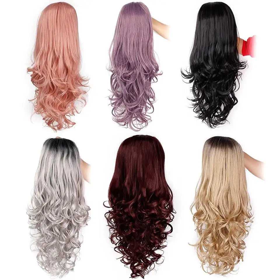 Long Curly Synthetic Cosplay Wig - Image 3