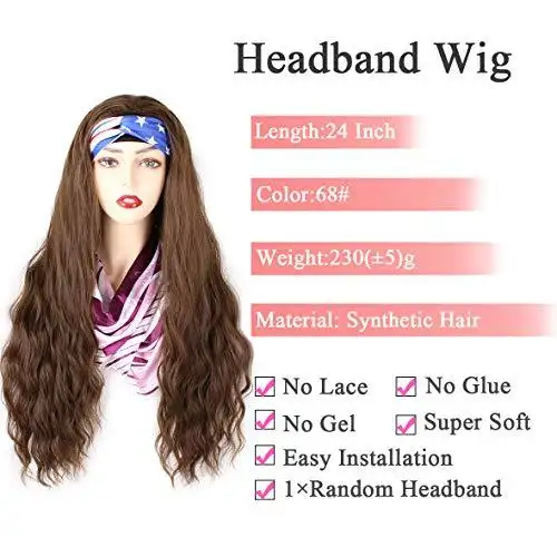 Long Wig with Headband - Image 16