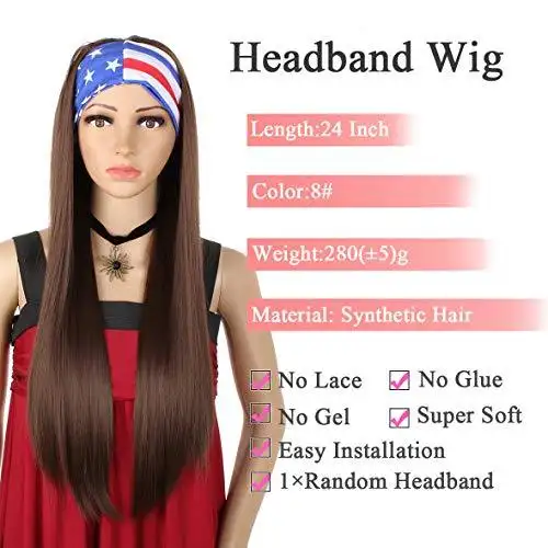 Long Wig with Headband - Image 3