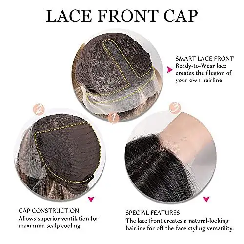 Long lace front wig with wavy ends - Image 7