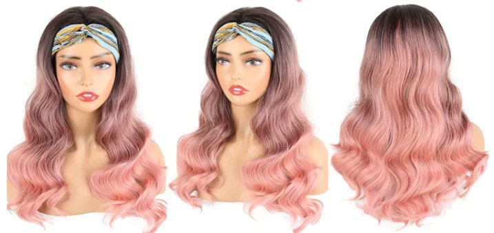 Long Rooted Ombre Headband Wig - Image 6
