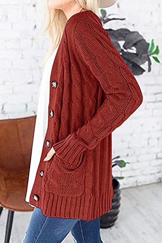 Long Sleeve Cable Knit Sweater - Image 10