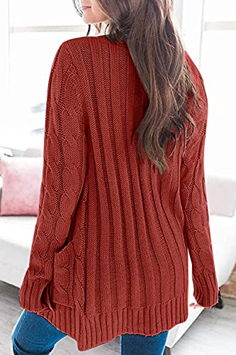 Long Sleeve Cable Knit Sweater - Image 11