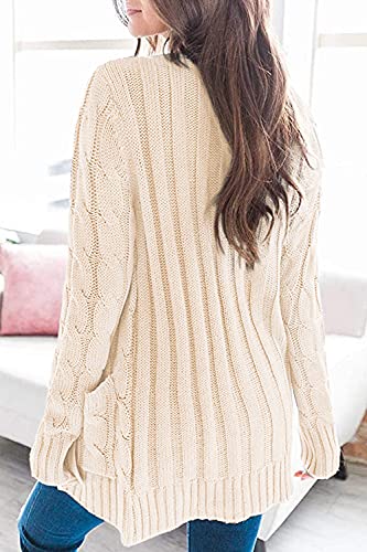 Long Sleeve Cable Knit Sweater - Image 15