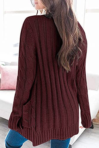 Long Sleeve Cable Knit Sweater - Image 19