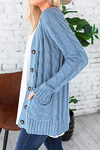 Long Sleeve Cable Knit Sweater - Image 2