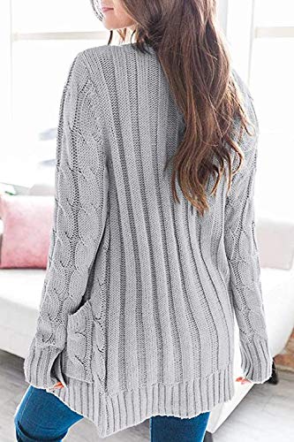 Long Sleeve Cable Knit Sweater - Image 23
