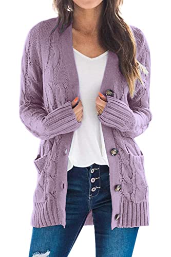 Long Sleeve Cable Knit Sweater - Image 25