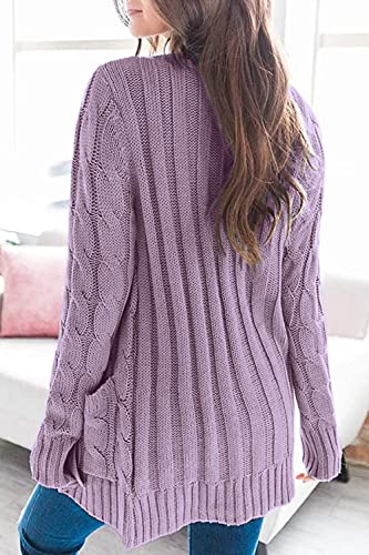 Long Sleeve Cable Knit Sweater - Image 27