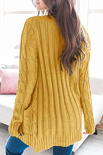 Long Sleeve Cable Knit Sweater - Image 6