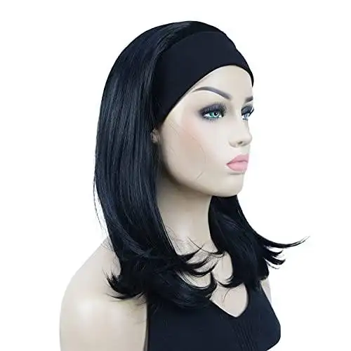 Long Straight Headband Synthetic Heat Resistant Wig - Image 7