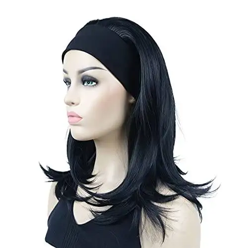 Long Straight Headband Synthetic Heat Resistant Wig - Image 9