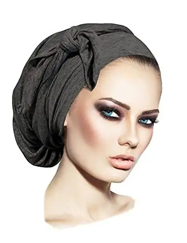 Long Tied Headscarf Headcover Turban - Image 24