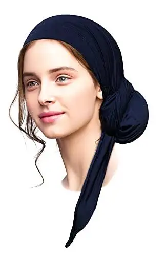 Long Tied Headscarf Headcover Turban - Image 26