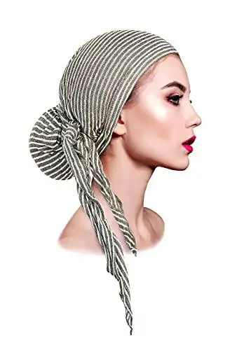 Long Tied Headscarf Headcover Turban - Image 31