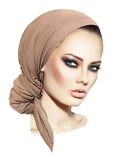 Long Tied Headscarf Headcover Turban - Image 34