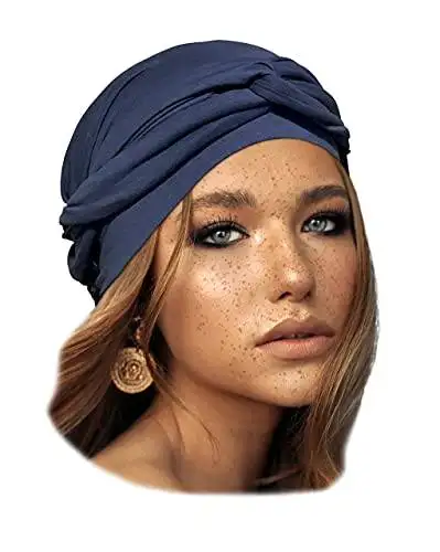 Long Tied Headscarf Headcover Turban - Image 42