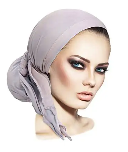 Long Tied Headscarf Headcover Turban - Image 5