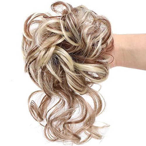 Long Tousled Messy Bun Hair Piece - Image 30