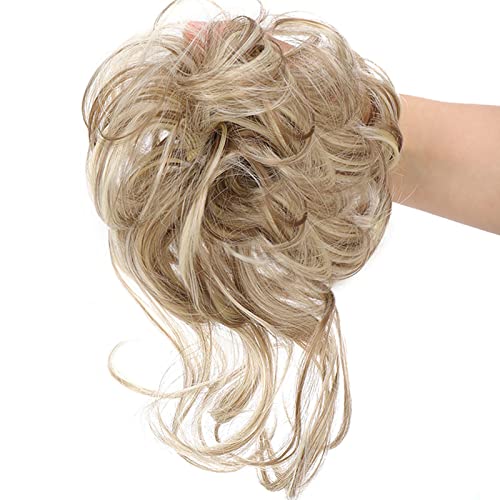 Long Tousled Messy Bun Hair Piece - Image 33