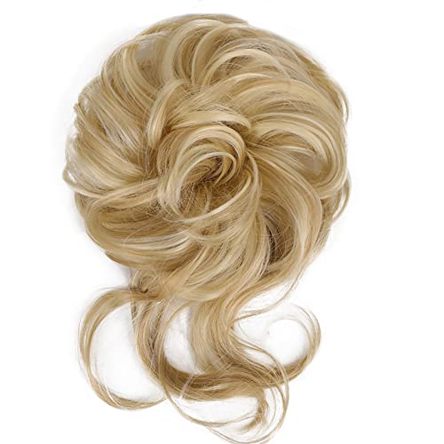 Long Tousled Messy Bun Hair Piece - Image 36