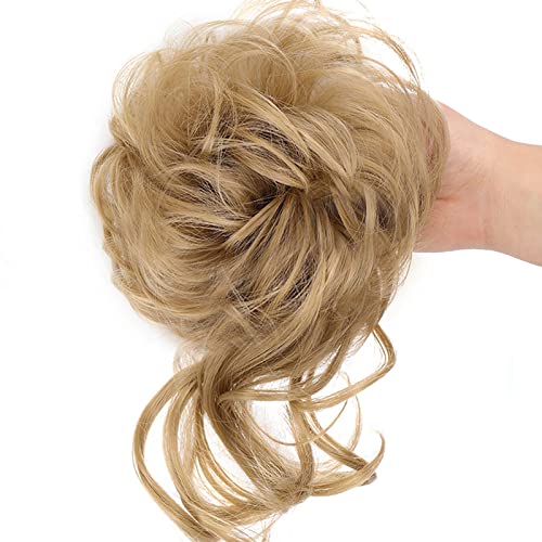 Long Tousled Messy Bun Hair Piece - Image 37