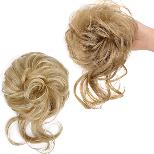 Long Tousled Messy Bun Hair Piece - Image 38