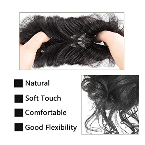 Long Tousled Messy Bun Hair Piece - Image 9