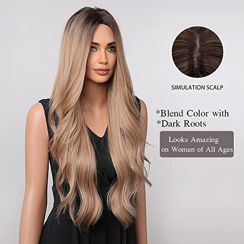 Long Wavy Blonde Wig - Image 2