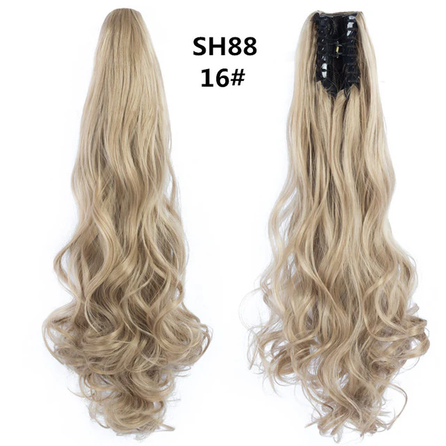 Long Wavy Claw Clip on Hair Extension Ponytail High Temperature Fibre - Image 11