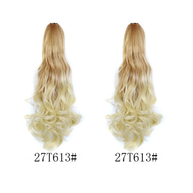Long Wavy Claw Clip on Hair Extension Ponytail High Temperature Fibre - Image 14