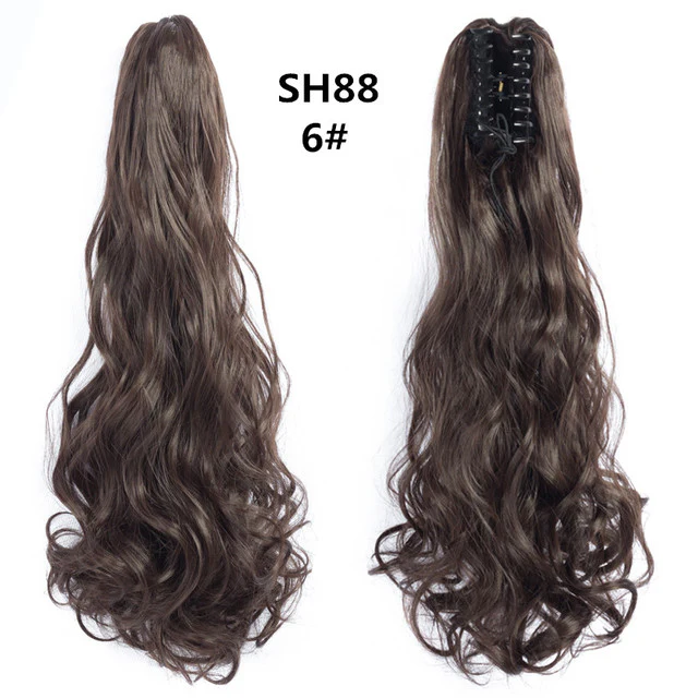 Long Wavy Claw Clip on Hair Extension Ponytail High Temperature Fibre - Image 15