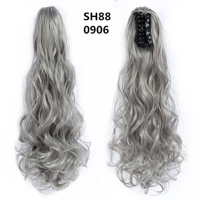 Long Wavy Claw Clip on Hair Extension Ponytail High Temperature Fibre - Image 18