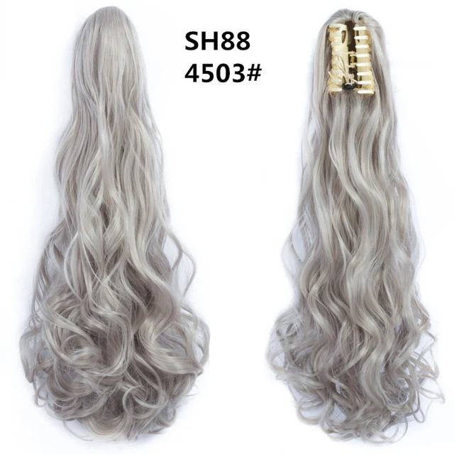 Long Wavy Claw Clip on Hair Extension Ponytail High Temperature Fibre - Image 19