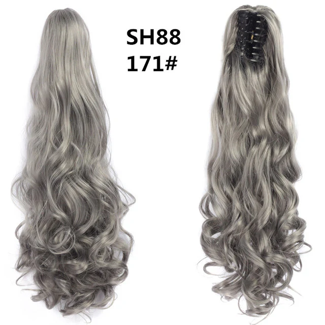 Long Wavy Claw Clip on Hair Extension Ponytail High Temperature Fibre - Image 24