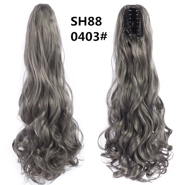 Long Wavy Claw Clip on Hair Extension Ponytail High Temperature Fibre - Image 25