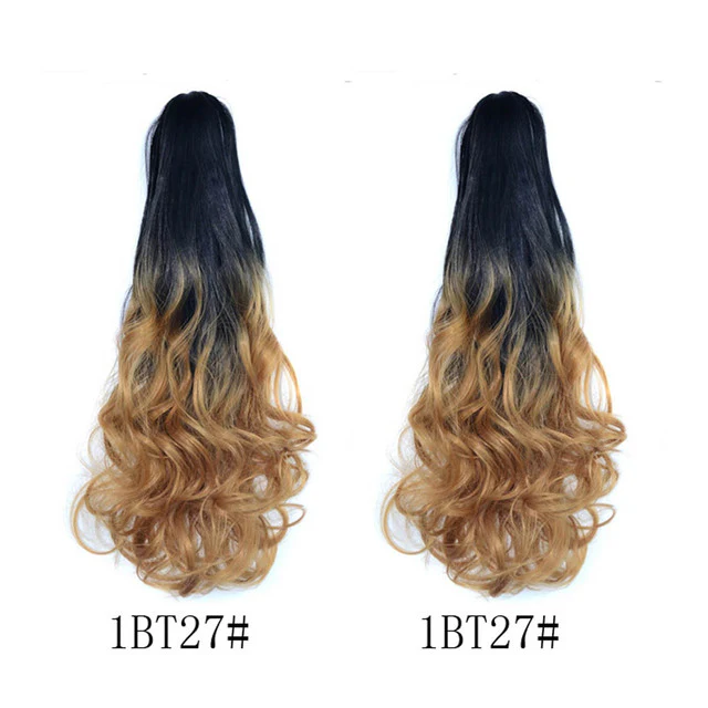 Long Wavy Claw Clip on Hair Extension Ponytail High Temperature Fibre - Image 26