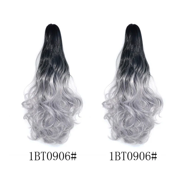 Long Wavy Claw Clip on Hair Extension Ponytail High Temperature Fibre - Image 32