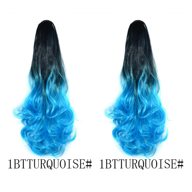 Long Wavy Claw Clip on Hair Extension Ponytail High Temperature Fibre - Image 33