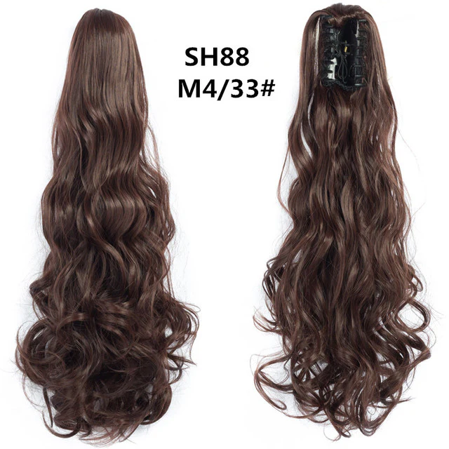 Long Wavy Claw Clip on Hair Extension Ponytail High Temperature Fibre - Image 4