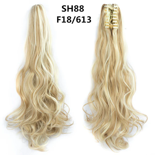 Long Wavy Claw Clip on Hair Extension Ponytail High Temperature Fibre - Image 7