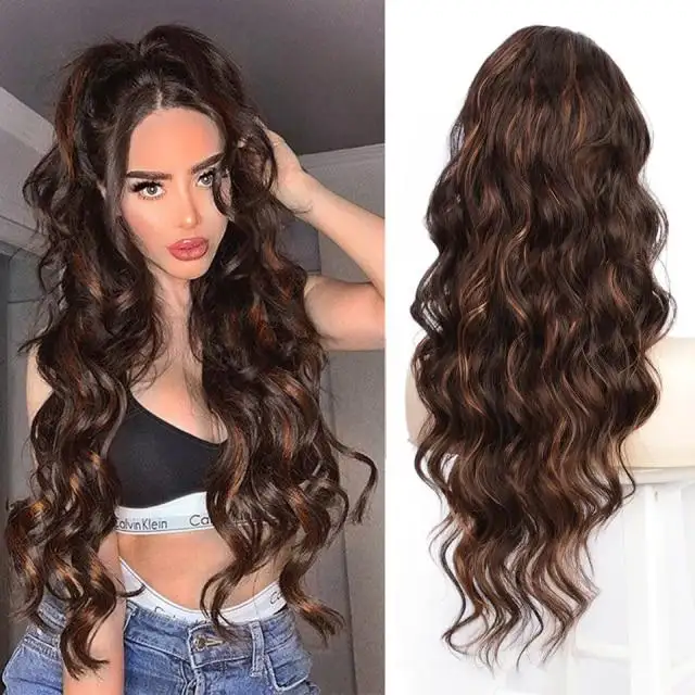 Long Wavy Ponytail Hair Drawstring Ponytail Extension - Image 5